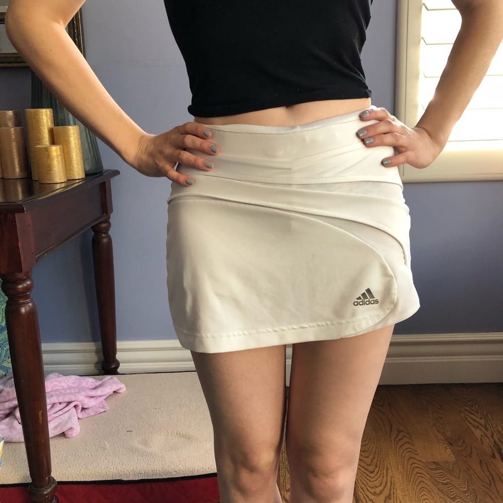 Adidas White Tennis Skirt